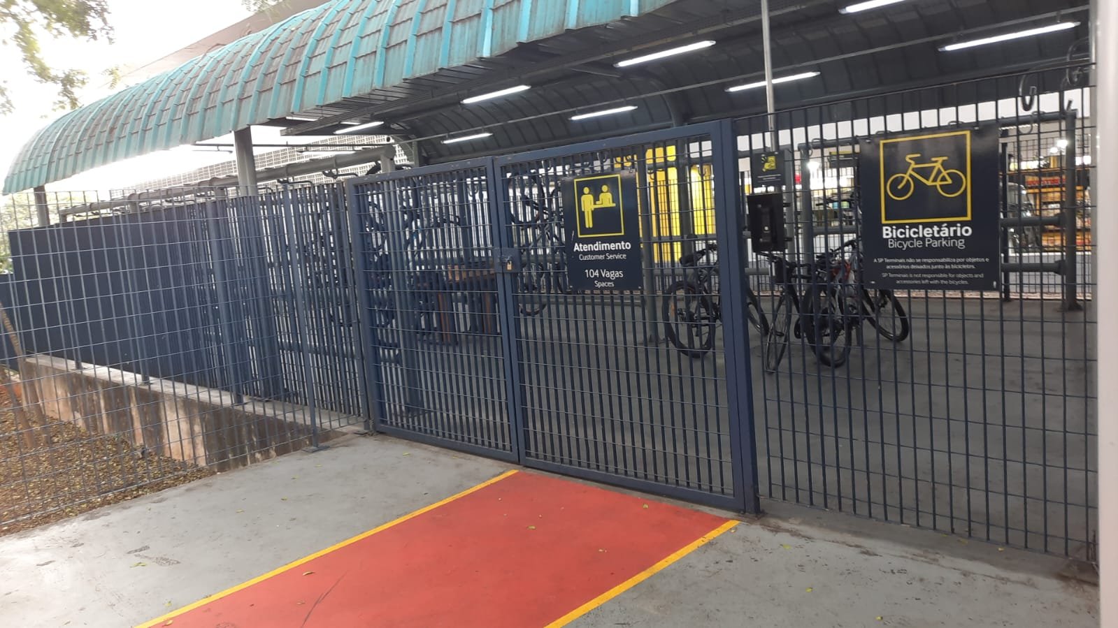 Foto do bicicletário