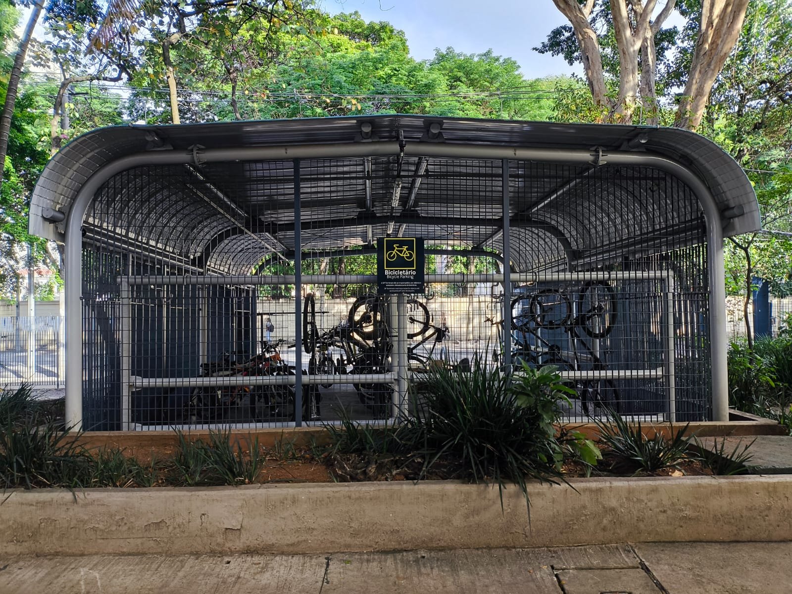 Foto do bicicletário