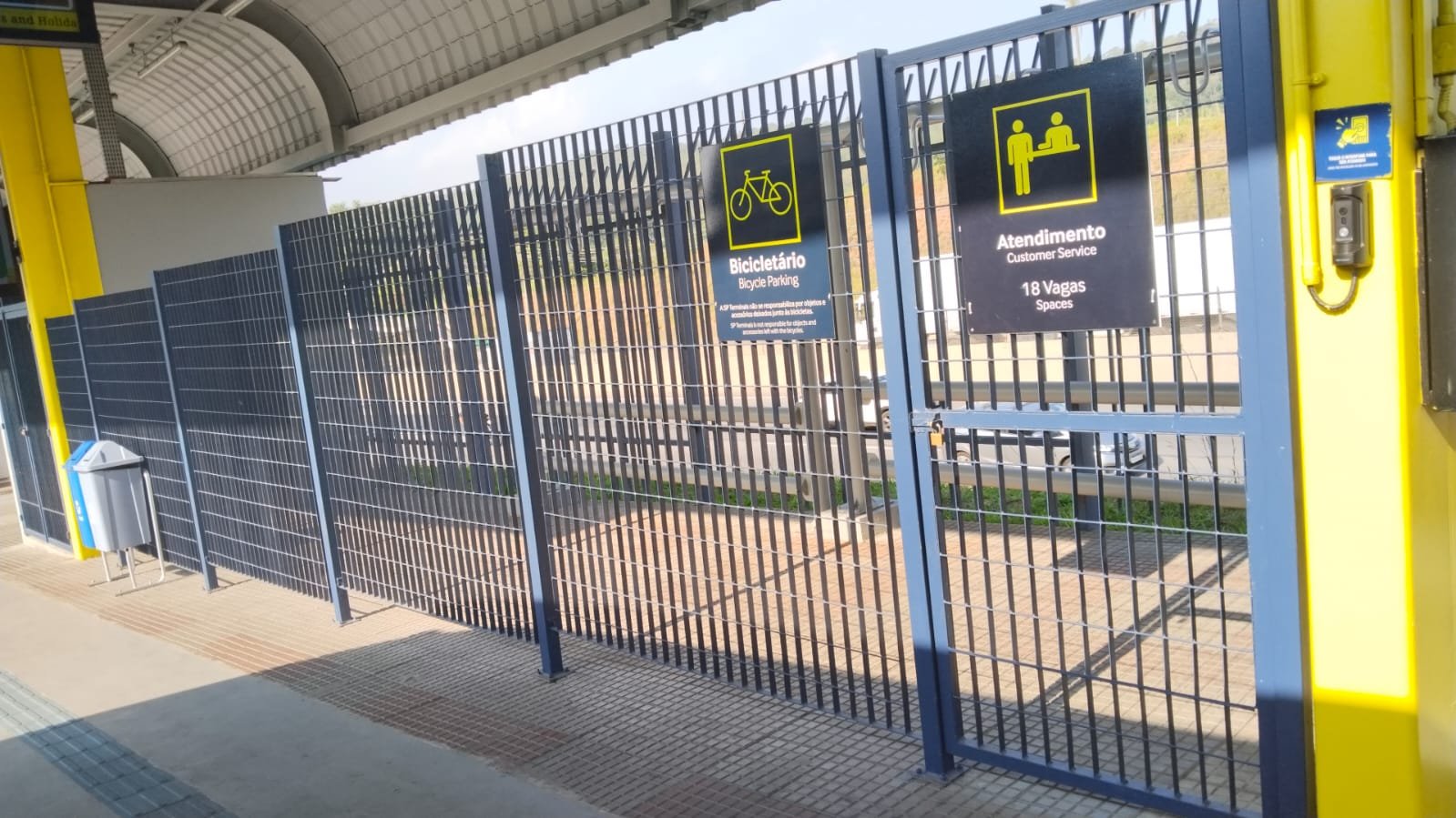 Foto do bicicletário